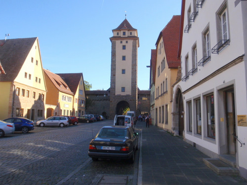 East Gate Entrance/Exit of Rothenburg ob der Tauber.